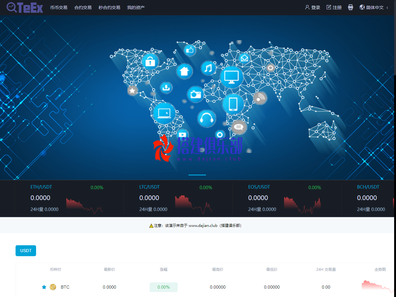 极简化交易所-币币交易合约插针秒合约